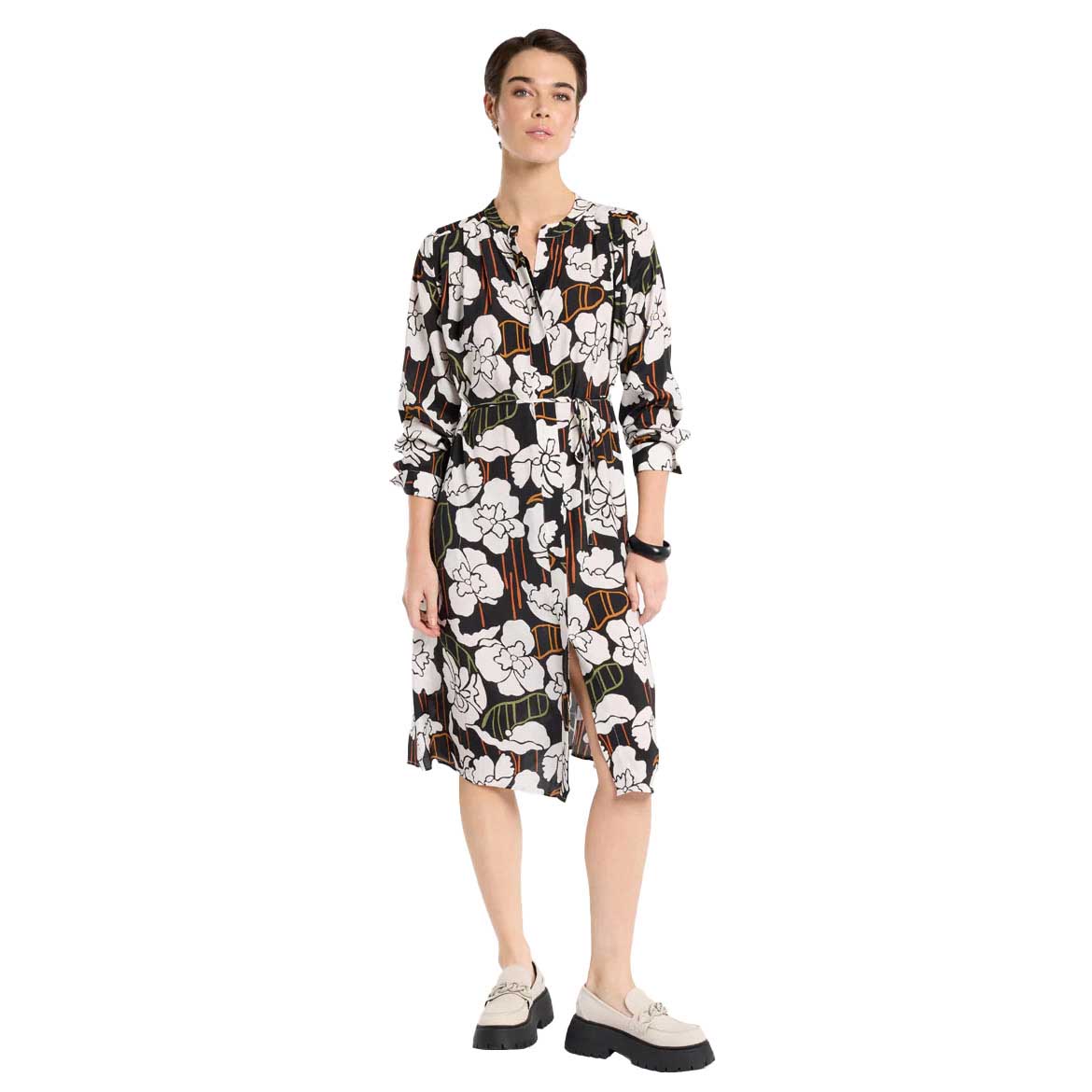 Marco Polo Floral Allure Shirt Dress